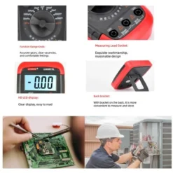 Professionnel Capacimetre, Testeur De Numérique Condensateur 0,1 PF - 20000uF Avec Capacimètre Avec Rétroéclairage LCD Et Veste De Protection Max 1999 -Promos Brico Forte Boutique 92208547 5