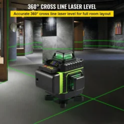 VEVOR Niveau Laser Vert Autonivelant 16 Lignes Croisees 4 X 360° Laser Faisceau 40 M Base Magnetique Rotative Mini Base De Trepied Chargeur De Batterie Sac Transport Outil Laser Pour Decoration Maison -Promos Brico Forte Boutique 92384885 3