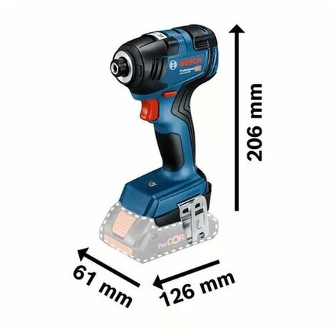 Visseuse à Chocs 18V Bosch Professional GDR 18V-200 C - 06019G4104 (produit Seul) 2 Visseuse à Chocs 18V Bosch Professional GDR 18V-200 C - 06019G4104 (produit Seul) – Image 2