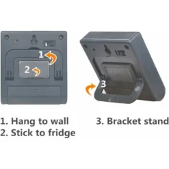 Blue Dream Mini Minuterie Numérique, Format 24 Heures, Compte à Rebours Et Chronomètre, Pour La Cuisine, Le Sport, Les études, Les Réunions, Le Stationnement, Le Traitement Médical Stainless Steel Bla -Promos Brico Forte Boutique 92844792 4