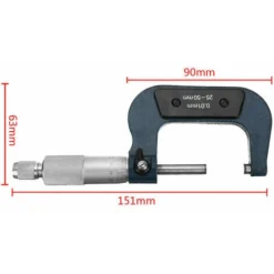 25-50 Mm Métrique Externe / Micromètre Extérieur, Mesure Et Boîtier -Promos Brico Forte Boutique 93458912 4