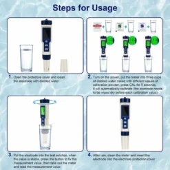 PH-mètre électronique 5 En 1, PH-mètre Avec écran LCD Rétroéclairé, Testeur De Qualité De L'eau Pour Tester Le PH/TDS/EC/température/salinité, Pour Eau Potable/aquariums/piscine 8 PH-mètre électronique 5 En 1, PH-mètre Avec écran LCD Rétroéclairé, Testeur De Qualité De L'eau Pour Tester Le PH/TDS/EC/température/salinité, Pour Eau Potable/aquariums/piscine -Promos Brico Forte Boutique 93542333 4