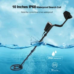 Détecteurs De Métaux Pour Adultes Professionnels, Détecteur De Métaux Pinpoint étanche, Plus Grande Précision, écran LCD Rétroéclairé, Bobine étanche IP68 10", Pinpoint & Disc & Notch & All Metal 4 Mo -Promos Brico Forte Boutique 93558590 5