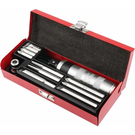 Tournevis A Frapper Professionnel 12 Pièces Tournevis à Frapper Avec Embouts Carrés Conducteurs 1/2 1 Tournevis A Frapper Professionnel 12 Pièces Tournevis à Frapper Avec Embouts Carrés Conducteurs 1/2