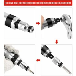 Tournevis A Frapper 8 Pièces Tournevis à Frapper Professionnel Avec Embouts Carrés Conducteurs 1/2 8 Tournevis A Frapper 8 Pièces Tournevis à Frapper Professionnel Avec Embouts Carrés Conducteurs 1/2 -Promos Brico Forte Boutique 93883172 4