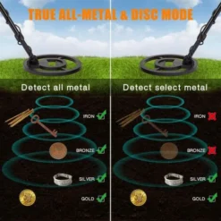 Détecteur De Métaux étanche Professionnel 10" LEXLIFE - 5 Modes - Écran LCD Avec Tige Réglable Pour Adultes Et Enfants -Promos Brico Forte Boutique 93931920 3
