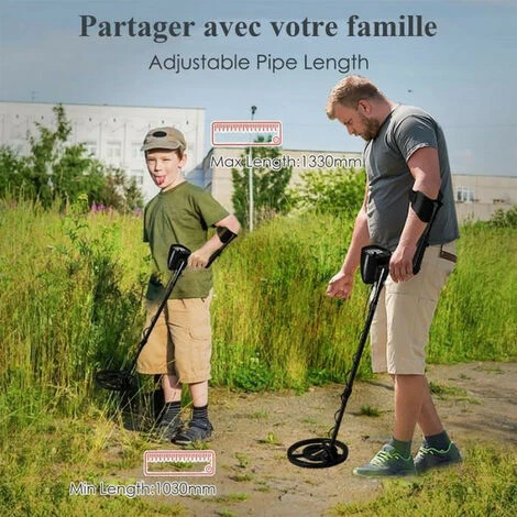 Détecteur De Métaux étanche Professionnel LEXLIFE - 4 Modes - 10'' Disque Etanche Avec Tige Réglable Pour Adultes Et Enfants - Noir 5 Détecteur De Métaux étanche Professionnel LEXLIFE - 4 Modes - 10'' Disque Etanche Avec Tige Réglable Pour Adultes Et Enfants - Noir – Image 5