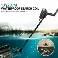 Détecteur De Métaux Professionnel LEXLIFE - Profondeur 8'' Disque Etanche, Ecran LCD, Fonction Pinpoint/Discrimination/Tous Métaux -Promos Brico Forte Boutique 93931988 5