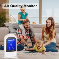 Détecteurs De CO2 Pour La Qualité De L'air Détecteur De Dioxyde De Carbone Avec Capteur NDIR, Plage De Mesure De 400 à 5000 Ppm, Température Et Humidité, Batterie Rechargeable. -Promos Brico Forte Boutique 93950832 4