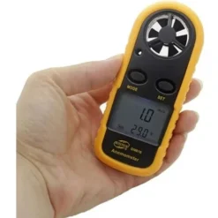Numérique Anémomètre Anémomètre Avec écran LCD Rétro-éclairé, De Mesure De Vitesse D'air, Débit D'air Et De La Température De L'air Extérieur For Activitie