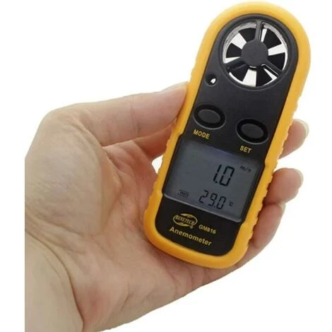 Numérique Anémomètre Anémomètre Avec écran LCD Rétro-éclairé, De Mesure De Vitesse D'air, Débit D'air Et De La Température De L'air Extérieur For Activitie 1 Numérique Anémomètre Anémomètre Avec écran LCD Rétro-éclairé, De Mesure De Vitesse D'air, Débit D'air Et De La Température De L'air Extérieur For Activitie