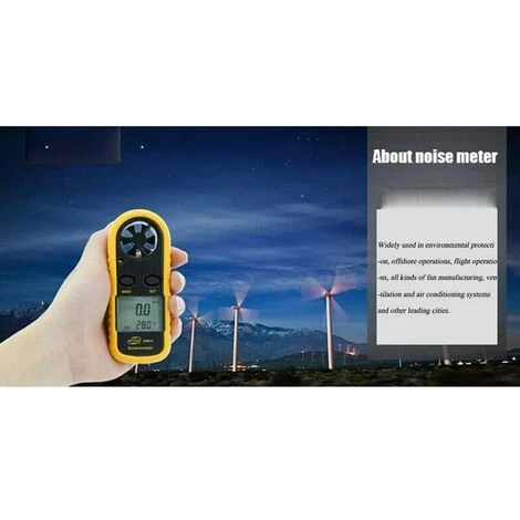 Numérique Anémomètre Anémomètre Avec écran LCD Rétro-éclairé, De Mesure De Vitesse D'air, Débit D'air Et De La Température De L'air Extérieur For Activitie 3 Numérique Anémomètre Anémomètre Avec écran LCD Rétro-éclairé, De Mesure De Vitesse D'air, Débit D'air Et De La Température De L'air Extérieur For Activitie – Image 3
