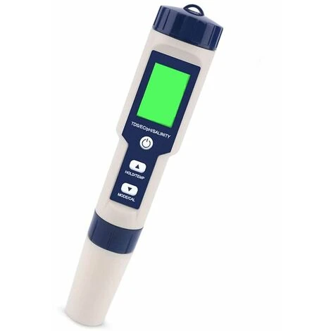 Testeur PH Mètre Électronique 5-en-1,Mesure Ph & TDS & EC Salinité & TempératureTesteur De Qualité De L'eau,Écran LCD Et Précision De Lecture,pour L'eau Potable, Aquariums, Piscines Etc. 1 Testeur PH Mètre Électronique 5-en-1,Mesure Ph & TDS & EC Salinité & TempératureTesteur De Qualité De L'eau,Écran LCD Et Précision De Lecture,pour L'eau Potable, Aquariums, Piscines Etc.