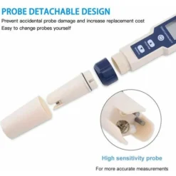 Testeur PH Mètre Électronique 5-en-1,Mesure Ph & TDS & EC Salinité & TempératureTesteur De Qualité De L'eau,Écran LCD Et Précision De Lecture,pour L'eau Potable, Aquariums, Piscines Etc. 9 Testeur PH Mètre Électronique 5-en-1,Mesure Ph & TDS & EC Salinité & TempératureTesteur De Qualité De L'eau,Écran LCD Et Précision De Lecture,pour L'eau Potable, Aquariums, Piscines Etc. -Promos Brico Forte Boutique 93990254 5