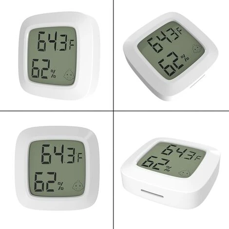 Lot De 2 Mini Thermomètres Hygromètres Numériques Intérieurs, Moniteur LCD Jauge D'humidité Avec Compteurs De Température Pour La Maison, Le Bureau, La Cuisine, La Cave, Le Réfrigérateur, Le Placard, 3 Lot De 2 Mini Thermomètres Hygromètres Numériques Intérieurs, Moniteur LCD Jauge D'humidité Avec Compteurs De Température Pour La Maison, Le Bureau, La Cuisine, La Cave, Le Réfrigérateur, Le Placard, – Image 3