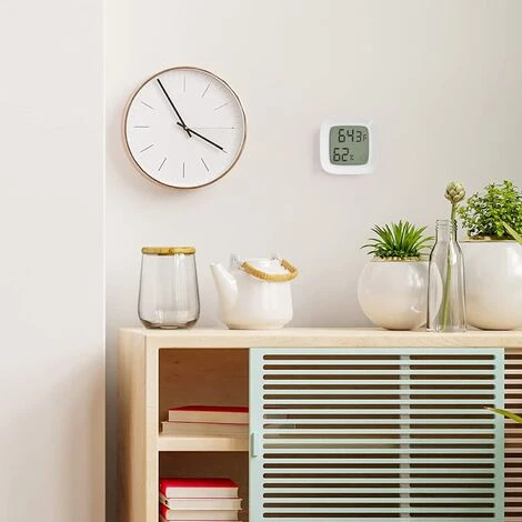 Lot De 2 Mini Thermomètres Hygromètres Numériques Intérieurs, Moniteur LCD Jauge D'humidité Avec Compteurs De Température Pour La Maison, Le Bureau, La Cuisine, La Cave, Le Réfrigérateur, Le Placard, 5 Lot De 2 Mini Thermomètres Hygromètres Numériques Intérieurs, Moniteur LCD Jauge D'humidité Avec Compteurs De Température Pour La Maison, Le Bureau, La Cuisine, La Cave, Le Réfrigérateur, Le Placard, – Image 5