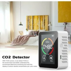 Moniteur De Détecteur De CO2, Capteur De Qualité De L'air Au Dioxyde De Carbone CO2, Capteur De Qualité De L'air Avec Câble USB - Détecteur De Température Et D'humidité - Pour La Maison / Le Bureau / -Promos Brico Forte Boutique 94102159 4
