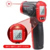 Thermometre Infrarouge, -58 °F A 1112 °F (-50 °C A 600 °C) Pistolet De Temperature Laser Numerique Sans Contact, Avec écran LCD Rétroéclairé, Pile Non Incluse
