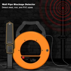 Détecteur De Blocage De Tuyau, Testeur De Blocage De Tuyau Sensible Avec 4 Sondes De Rechange, Localisateurs De Tuyaux, Scanner Mural Pour Conduites D'eau En Métal PVC, Sensibilité Réglable -Promos Brico Forte Boutique 94919393 4