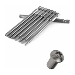 Embouts De Tournevis 21 Pièces, Embout De Vissage Magnetique 100mm Long, Torx T6-T40, Hexagonal 3mm-6mm, Phillips PH2, Plats 4mm-6mm, 1/4" Hex Tige, Acier S2 -Promos Brico Forte Boutique 95084829 4