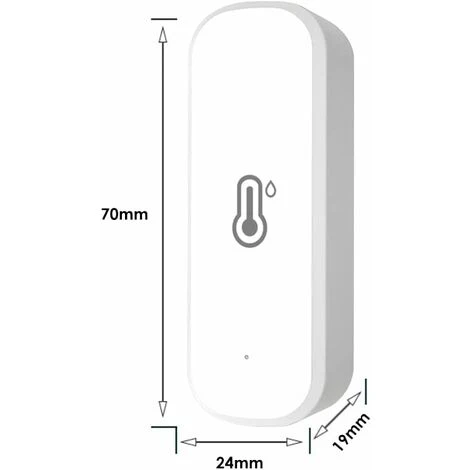 WddnAot Thermomètre WiFi Tuya Smart Température Capteur Hygromètre Intérieur Thermomètre Intérieur Avec Application Notification Et Stockage De Données Pour Greenhouse, Wine Cellar, Garage, Blanc 5 WddnAot Thermomètre WiFi Tuya Smart Température Capteur Hygromètre Intérieur Thermomètre Intérieur Avec Application Notification Et Stockage De Données Pour Greenhouse, Wine Cellar, Garage, Blanc – Image 5