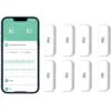 WddnAot 8pcs Thermomètre Hygromètre WiFi, Capteur De Température Et D'humidité Sans Fil Pour L'intérieur Et L'extérieur Avec Alarme De Notification D'application à Distance, Travail Avec L'application