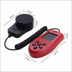 SL.GT Luminomètre HS1010A Luminomètre LCD Portable Photomètre Numérique Luxmètre Compteur D'éclairement Noir -Promos Brico Forte Boutique 95123910 4