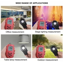 SL.GT Luminomètre HS1010A Luminomètre LCD Portable Photomètre Numérique Luxmètre Compteur D'éclairement Noir -Promos Brico Forte Boutique 95123910 5