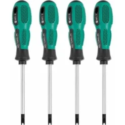 4pcs / Set Tournevis Embouts De Tournevis U Fourche Magnétique Vis Rainurée Conducteur CR-V Multi Function Tool Kit Main(160cm4 Pièces)