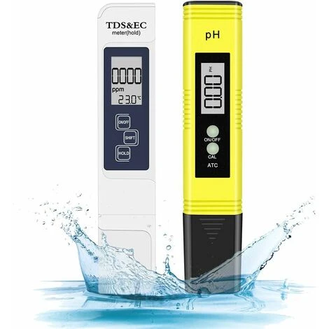 Combo PH-mètre Numérique Et TDS, Testeur De PH Haute Précision 0,05 Ph +/- 2 % De Précision De Lecture Testeur TDS, Jaune 1 Combo PH-mètre Numérique Et TDS, Testeur De PH Haute Précision 0,05 Ph +/- 2 % De Précision De Lecture Testeur TDS, Jaune
