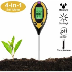 Testeur De Sol 4 En 1 Soil Tester PH-mètre, Lumière Du Soleil, Température, Hygromètre Pour Jardin Ferme Pelouse Intérieur En Plein Air Plante Fleur 6 Testeur De Sol 4 En 1 Soil Tester PH-mètre, Lumière Du Soleil, Température, Hygromètre Pour Jardin Ferme Pelouse Intérieur En Plein Air Plante Fleur -Promos Brico Forte Boutique 95920583 2