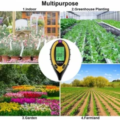 Testeur De Sol 4 En 1 Soil Tester PH-mètre, Lumière Du Soleil, Température, Hygromètre Pour Jardin Ferme Pelouse Intérieur En Plein Air Plante Fleur 9 Testeur De Sol 4 En 1 Soil Tester PH-mètre, Lumière Du Soleil, Température, Hygromètre Pour Jardin Ferme Pelouse Intérieur En Plein Air Plante Fleur -Promos Brico Forte Boutique 95920583 5
