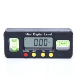 Niveau Electronique,Inclinomètre Numérique Rapporteur, Avec Affichage, Avec Base Magnétique, Haute Précision, Avec Affichage De Maintien De La Lecture Et Fonction De Retournement.