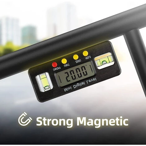 Niveau Electronique,Inclinomètre Numérique Rapporteur, Avec Affichage, Avec Base Magnétique, Haute Précision, Avec Affichage De Maintien De La Lecture Et Fonction De Retournement. 3 Niveau Electronique,Inclinomètre Numérique Rapporteur, Avec Affichage, Avec Base Magnétique, Haute Précision, Avec Affichage De Maintien De La Lecture Et Fonction De Retournement. – Image 3