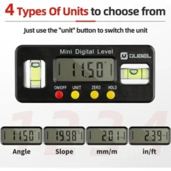 Niveau Electronique,Inclinomètre Numérique Rapporteur, Avec Affichage, Avec Base Magnétique, Haute Précision, Avec Affichage De Maintien De La Lecture Et Fonction De Retournement. 9 Niveau Electronique,Inclinomètre Numérique Rapporteur, Avec Affichage, Avec Base Magnétique, Haute Précision, Avec Affichage De Maintien De La Lecture Et Fonction De Retournement. -Promos Brico Forte Boutique 95922242 5