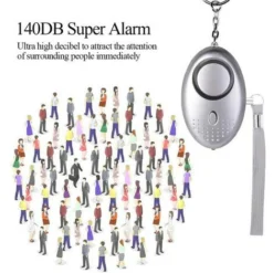 Alarme Personnelle, 5 Pièces 140DB Porte Cle Alarme D'urgence Avec Torche Anti Agression Avec Lumière LED For Femmes, Enfants, Personnes âgées -Promos Brico Forte Boutique 95922291 4