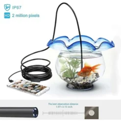 Endoscope Sans Fil 1080p Hd Wifi Endoscope Caméra D'inspection -Promos Brico Forte Boutique 95965251 3