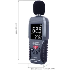 Sonomètre SMART SENSOR Sonomètre Enregistreur De Niveau Sonore Testeur Du Bruit Sonomètre Audionumérique, Plage De Mesure 30-130dB 6 Sonomètre SMART SENSOR Sonomètre Enregistreur De Niveau Sonore Testeur Du Bruit Sonomètre Audionumérique, Plage De Mesure 30-130dB -Promos Brico Forte Boutique 95967420 2