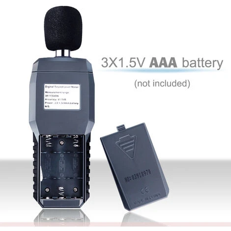 Sonomètre SMART SENSOR Sonomètre Enregistreur De Niveau Sonore Testeur Du Bruit Sonomètre Audionumérique, Plage De Mesure 30-130dB 3 Sonomètre SMART SENSOR Sonomètre Enregistreur De Niveau Sonore Testeur Du Bruit Sonomètre Audionumérique, Plage De Mesure 30-130dB – Image 3