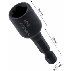 Tourne-écrous Magnétiques à Tige Hexagonale Pour Mandrin De Changement Plus Rapide  8Pcs -Promos Brico Forte Boutique 96318526 2