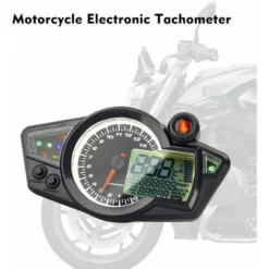 Compteur De Vitesse Moto, Compteur Kilometrique Numerique Lcd, Compteur De Vitesse 12V 14000 Tr/Min, Adapte Pour Tachymetre Ps250 1, 2, 4 Cylindres -Promos Brico Forte Boutique 96324477 3