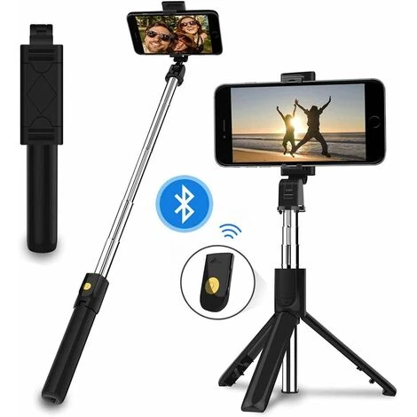 Trépied Pour Niveau Laser Trépied Selfie Stick Bluetooth Avec Télécommande, Selfie Stick Rotatif Avec Télécommande Bluetooth, Stick Selfie Sans Fil Extensible Pour La Plupart Des Smartphones (noir) 1 Trépied Pour Niveau Laser Trépied Selfie Stick Bluetooth Avec Télécommande, Selfie Stick Rotatif Avec Télécommande Bluetooth, Stick Selfie Sans Fil Extensible Pour La Plupart Des Smartphones (noir)