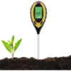 Ph-mètre　Testeur De Sol, 4 En 1 Soil Tester PH-mètre, Lumière Du Soleil, Température, Hygromètre Pour Jardin Ferme Pelouse Intérieur En Plein Air Plante Fleur