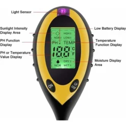 Ph-mètre　Testeur De Sol, 4 En 1 Soil Tester PH-mètre, Lumière Du Soleil, Température, Hygromètre Pour Jardin Ferme Pelouse Intérieur En Plein Air Plante Fleur -Promos Brico Forte Boutique 96338232 3