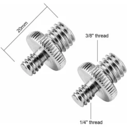 Trépied Pour Niveau Laser　1/4 Pouce Mâle à 3/8 Pouces Vis Filetée Mâle Adaptateur Pour Caméra / Trépied / Monopode / Rotule / Support De Lumière (3 Pièces) -Promos Brico Forte Boutique 96339888 2