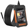 Endoscope Industriel, Camera Endoscopique 1080P HD, Camera D'Inspection Canalisation, Écran HD 4,3 Pouces, Lumières LED 8, Câble Semi-Rigide 5M