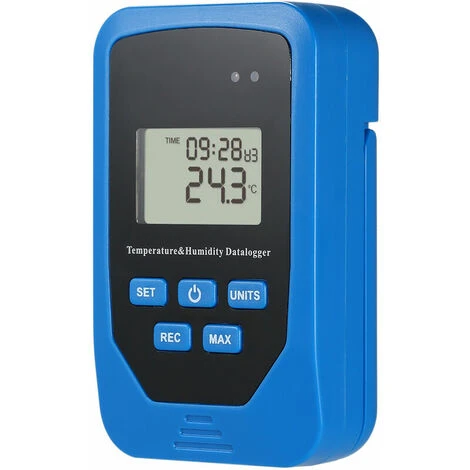 Enregistreur De Temperature Et D'humiditeThermometre Et Hygrometre Electroniques Bleu Livresans Pile(bleu) MNS 1 Enregistreur De Temperature Et D'humiditeThermometre Et Hygrometre Electroniques Bleu Livresans Pile(bleu) MNS