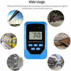 Enregistreur De Temperature Et D'humiditeThermometre Et Hygrometre Electroniques Bleu Livresans Pile(bleu) MNS 6 Enregistreur De Temperature Et D'humiditeThermometre Et Hygrometre Electroniques Bleu Livresans Pile(bleu) MNS -Promos Brico Forte Boutique 96781468 3