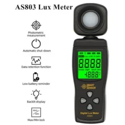 LuxmèTre AS803 LuxmèTre Mesure D'Intensité Lumineuse LuxmèTre Testeur De Luminance SMART SENSOR SpectromèTre NuméRique -Promos Brico Forte Boutique 96795938 5