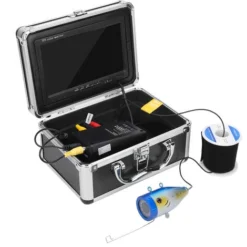 Caméra De Pêche Sous-marine 7 Pouces 1000TVL 30 LEDs IP68 Moniteur Couleur étanche 100-240V